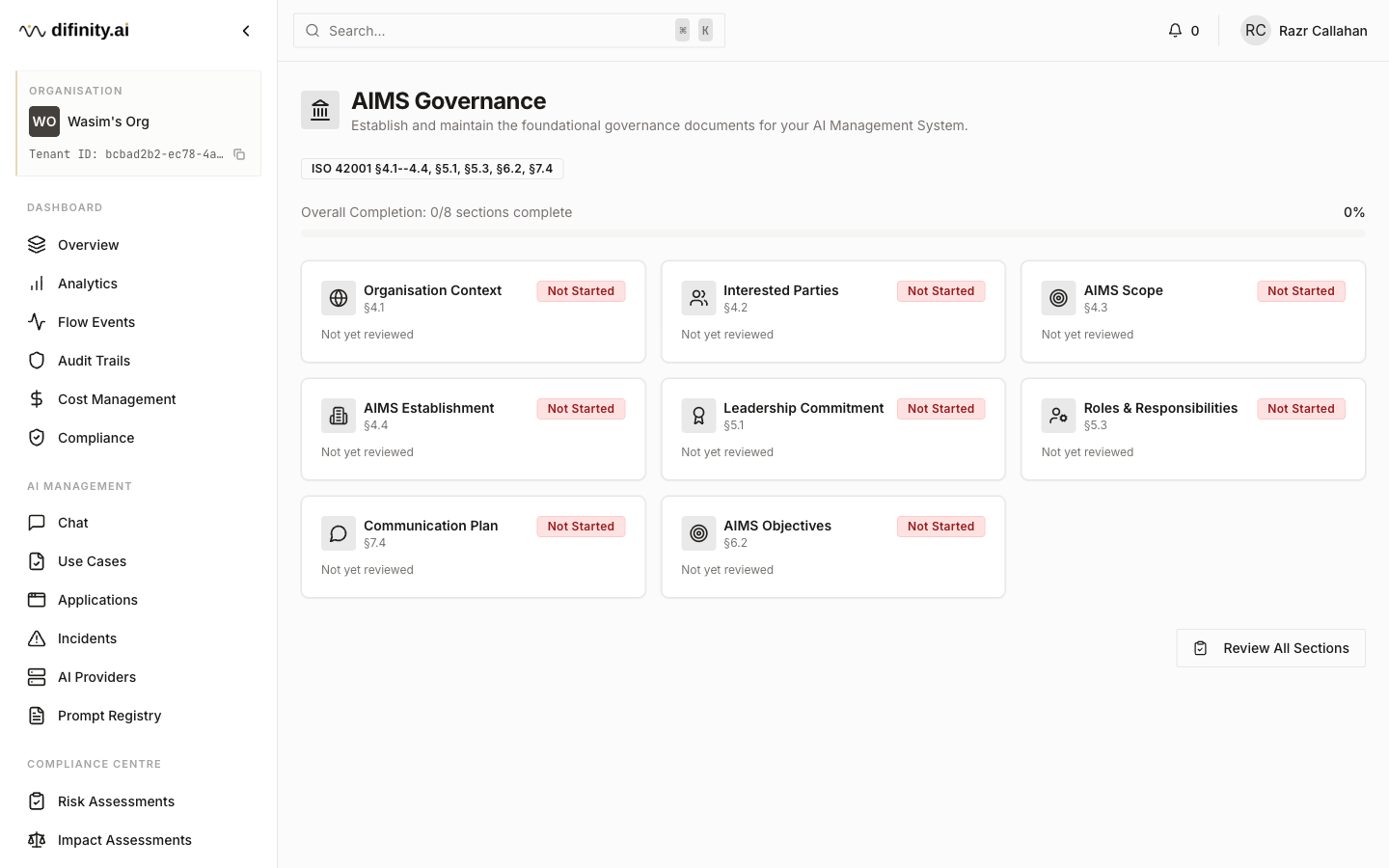 AIMS governance hub